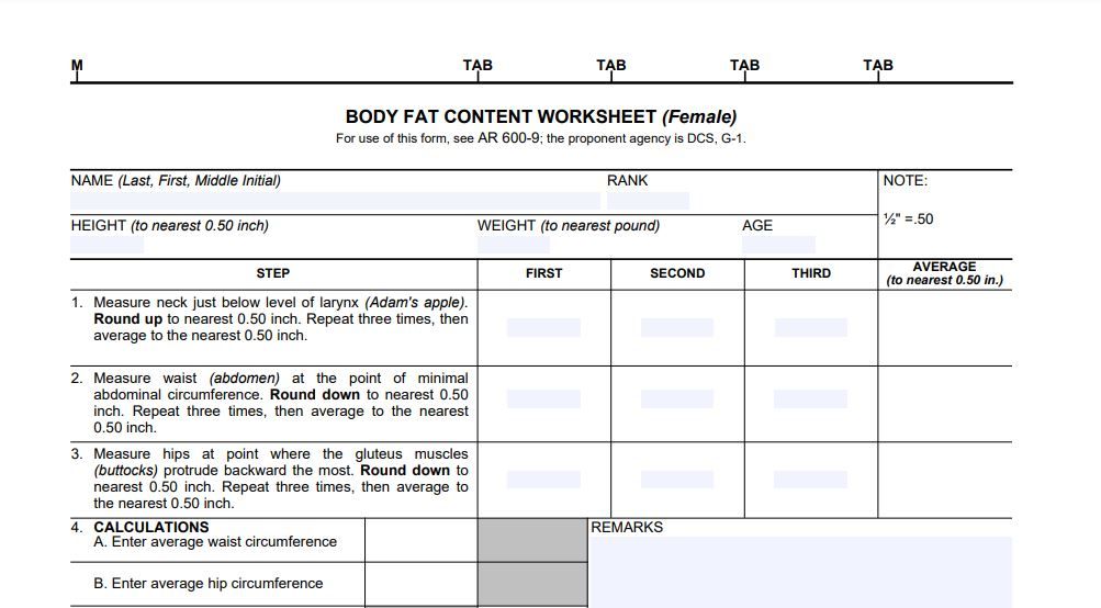 DA Form 5501 Ready to Fill Online | PDFBeast.com